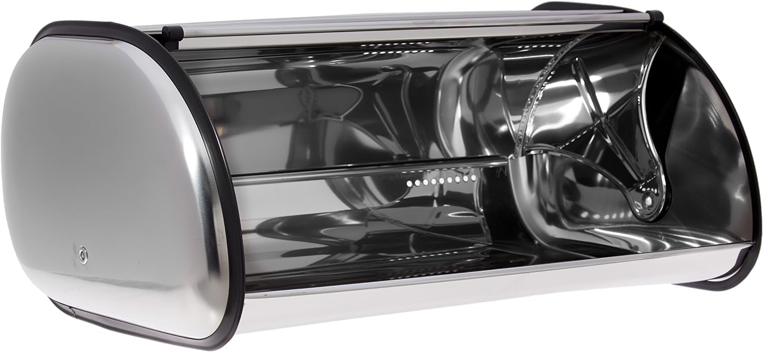 Home-it Stainless Steel Bread Box for Kitchen, Bread bin, Bread Storage Bread Holder 16.5x10x8