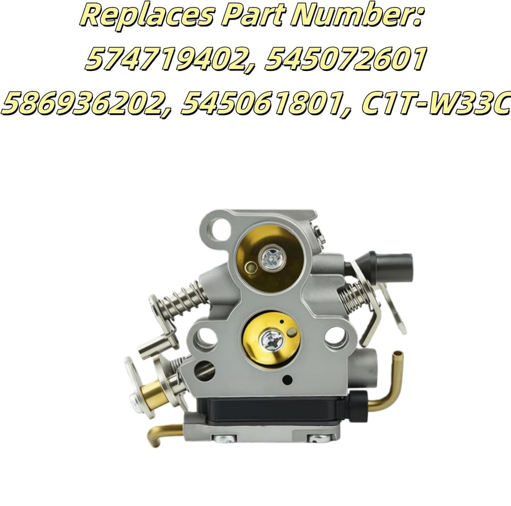574719402 545072601 Carburetor Kits Fits for Husqvarna 235 235E 236 236E 240 240E 120 120E Chainsaw Parts for Jonsered CS2234 CS2234S CS2238 CS2238S Replaces Zama C1T-W33C CACE376