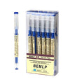 BEMLP Gel Ink Pen Extra Fine Point Pens Ballpoint Pen 0.35mm Blue Premium Liquid Ink Rollerball Pens Quick-Drying For Japanese Office School Stationery Supply 12 Pieces