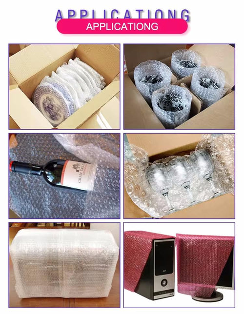 2-Pack Bubble Cushioning Wrap, 10 Inch x 60 Feet Total, Moving Supplies, Small Bubble Cushioning Protective Roll for Moving Shipping Packaging