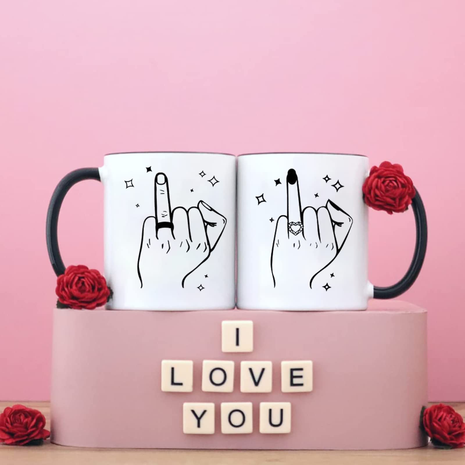 Couples Gifts Coffee Mugs Set for Him and Her,Bridal Shower Gift for Bride and Groom,Engagement Newlywed Anniversary Wedding Gifts for Couple 2023,Mr and Mrs Gifts,Gift for Couple Coffee Mug
