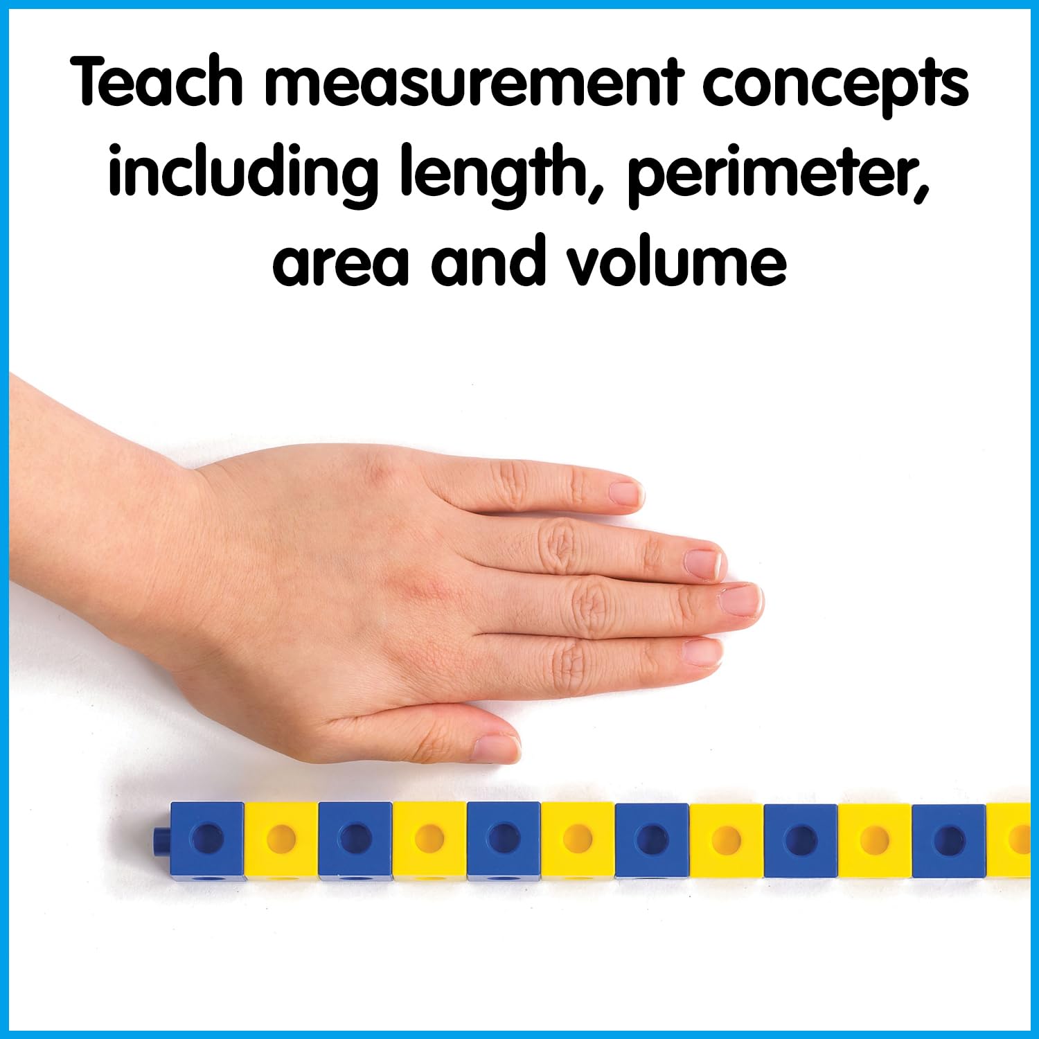 edxeducation Linking Cubes | Set of 100 | Counting Cubes | Color Sorting Toys | Math Manipulatives for Preschoolers, Pre K
