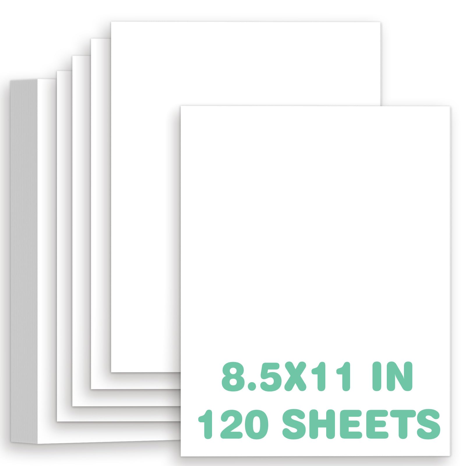 120 Sheets White Cardstock 8.5 X 11,Card Stock Paper 8.5 X 11 Construction Paper,Thick Cardstock for Printer,Scrapbooking,Crafts,Drawing,Business Card,Invitations,Menus,DIY Cards Making,Arts,Brochures
