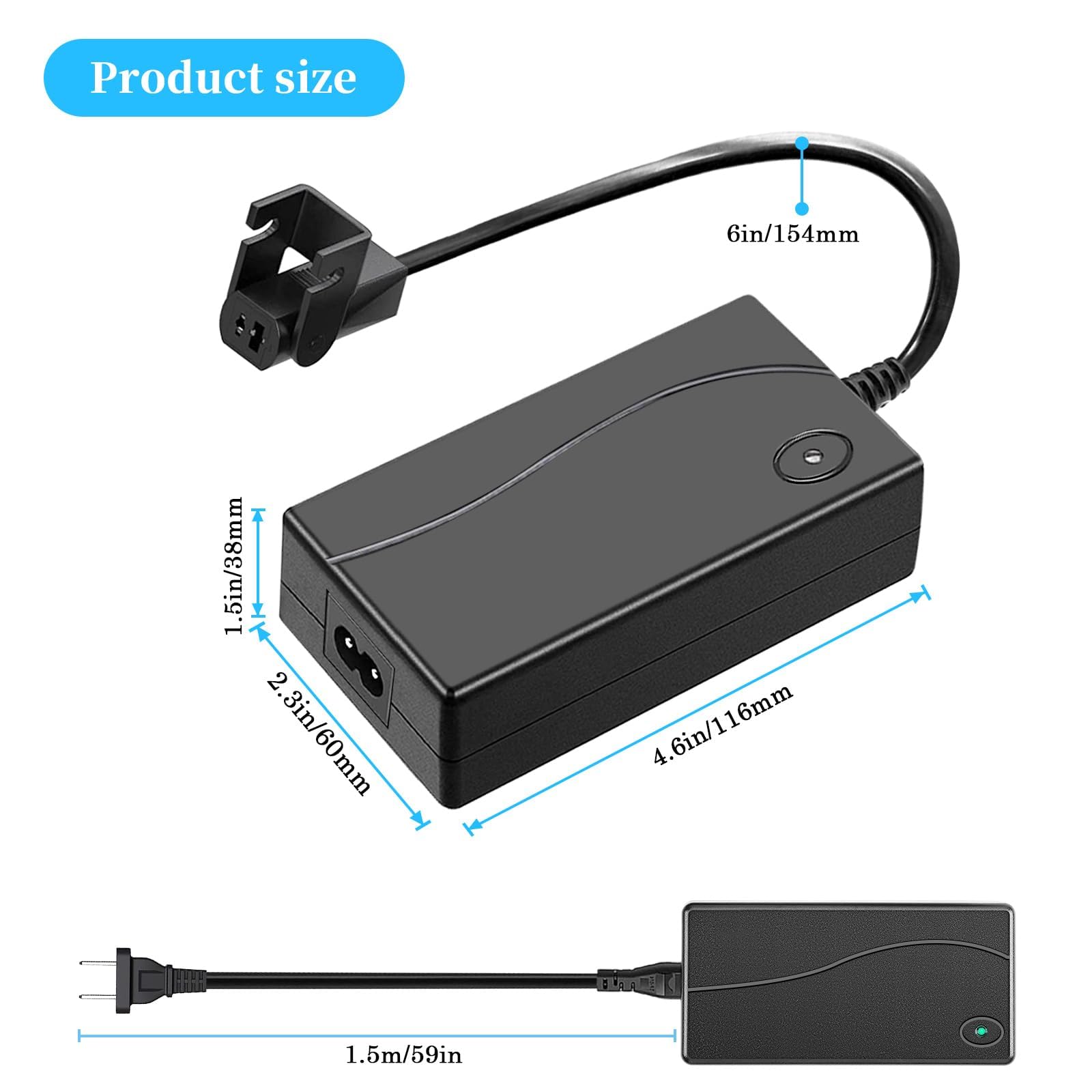 STAIGO Electric Sofa Recliner Transformer Charger or Lift Chair Power Adapter 29V 2A for Okin Limoss Pride Golden Lazboy Berkline Med-Lift+ AC/DC Power Cable