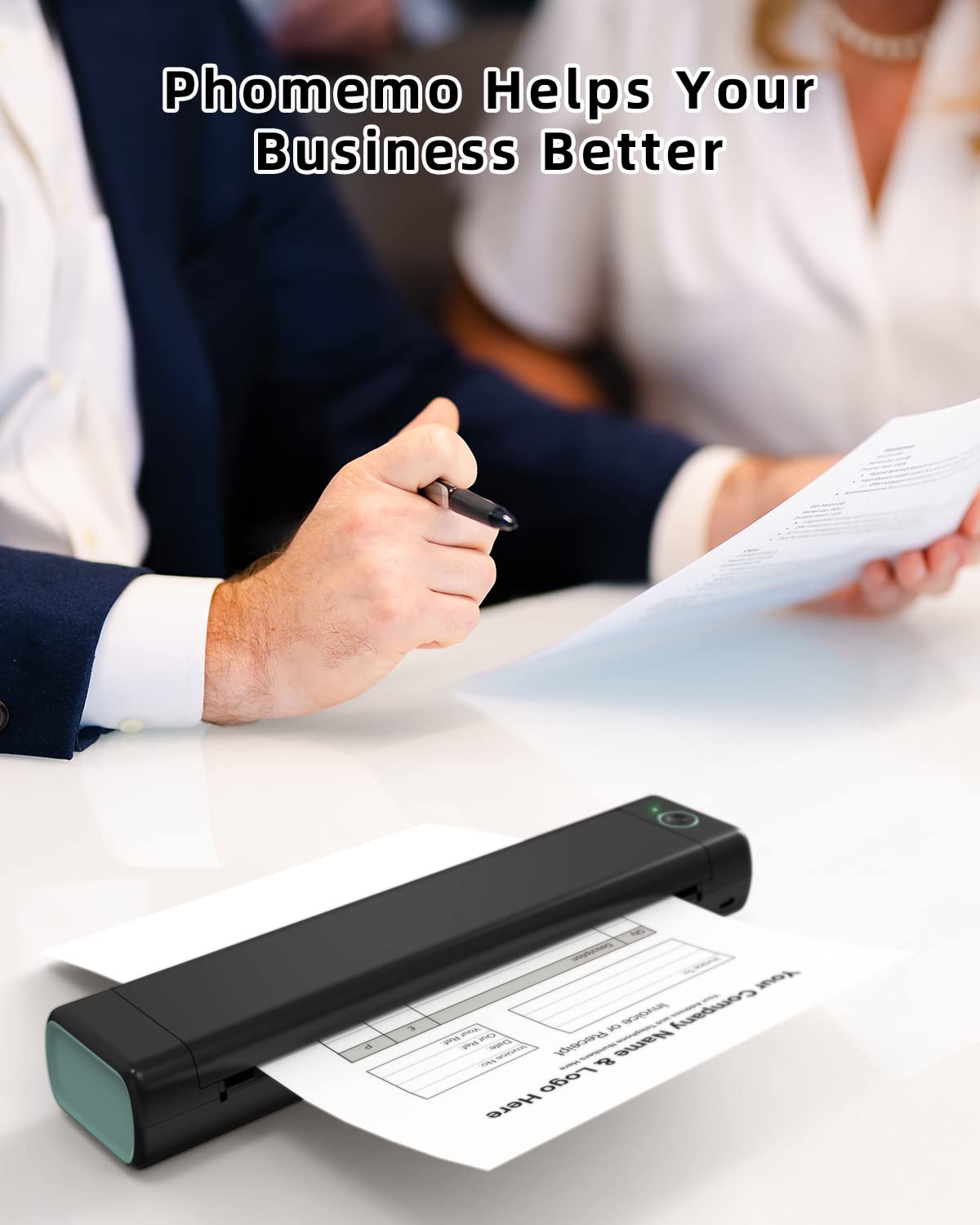 Phomemo US Letter Thermal Printer Paper, Advanced Thermal Printing, Back to School Supplies, Compatible with M08F-Letter, M832, M833, M834 Portable Printer, 8.5" x 11", 200 Sheets