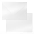 Shimmer Shiny White Envelopes 5.25 x 7.25 inches 100 PCS, Goefun A7 Euro V Flap Envelopes with Gummed Seal for 5 x 7 Cards, Wedding, Baby Showers, Birthday, Graduation