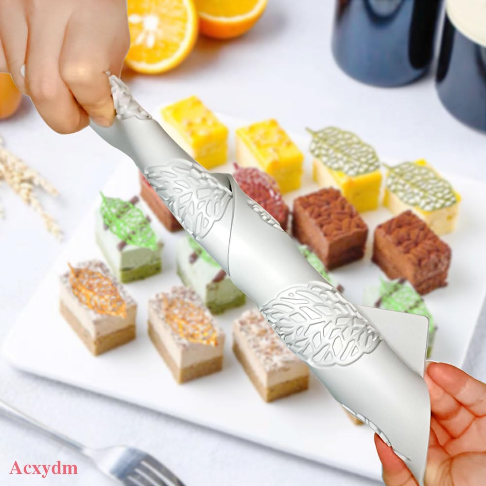 Acxydm 5PCS Leaf Molds Silicone,Fondant Molds Baking Molds,Chocolate Molds Set with Silicone Leaf Mold and 3D Beehive Candy Lace Silicone Molds,Tuile Molds Silicone for Making Sugar Craft,Cupcakes