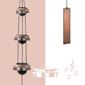 Temple Wind Chime, Red Copper Wind Chimes with 3 Bells, Feng Shui Wind Chimes for Home Yard Outdoor Decoration, A Great Memorial Wind Chime for Someone Who Loves Peace