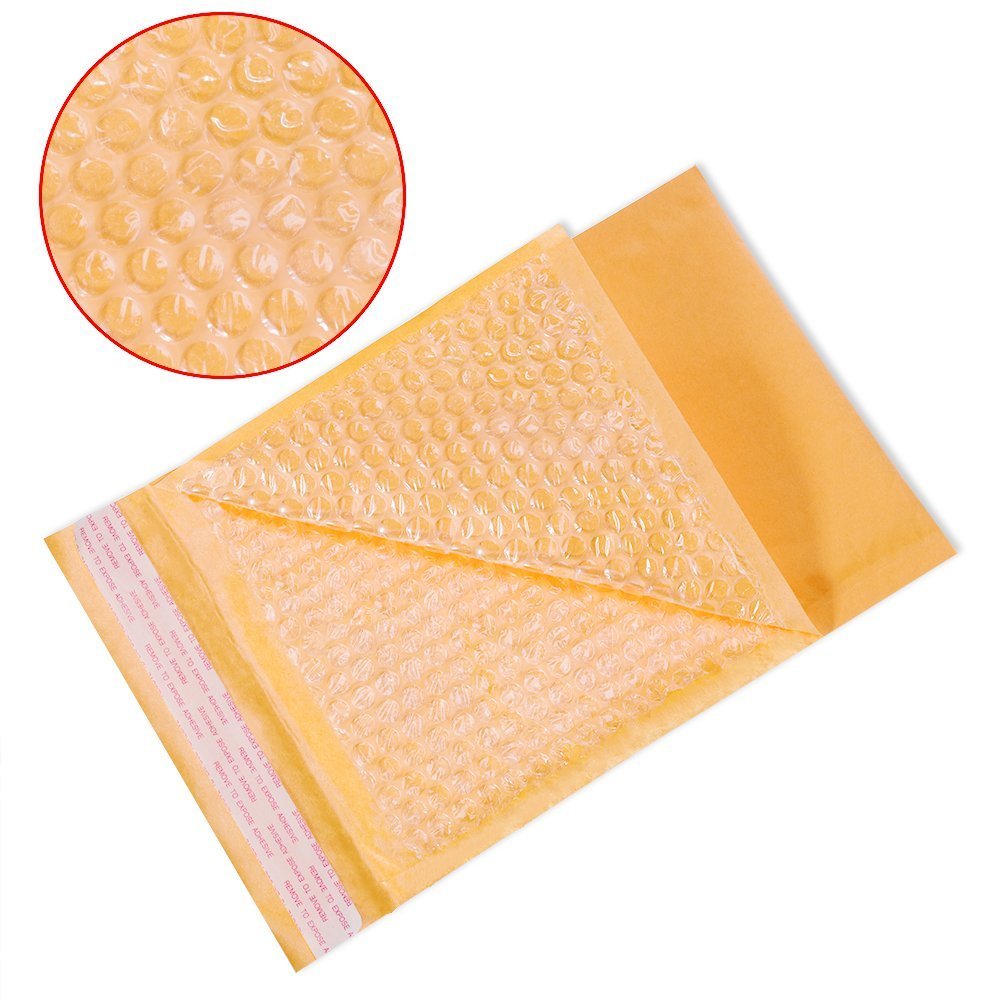 Sales4Less #5 Kraft Bubble Mailers 10.5X16 Inches Shipping Padded Envelopes Self Seal Waterproof Cushioned Mailer 10 Pack