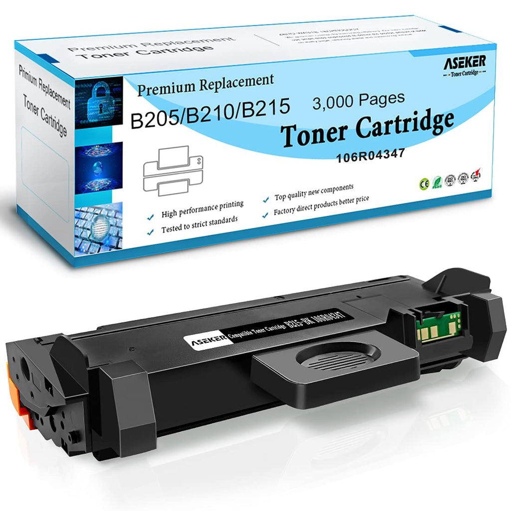 Compatible B205 B210 B215 Black Toner Cartridge 3000 Pages 106R04347 for Xerox B210 B210DNI B205 B205DNI B205MFP B215 B215DNI B215MFP Ptinters (1-Pack)