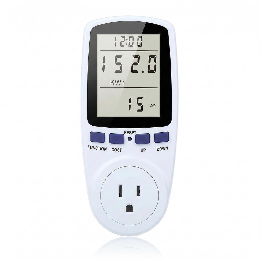Stanz (TM) Plug Power Meter Monitor Energy Watt Voltage Amps Meter with Electricity Usage Monitor Max 15A 1800W