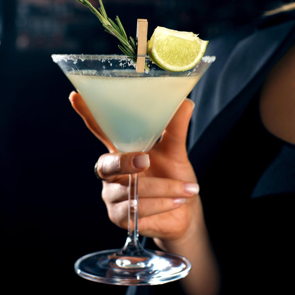 PARACITY Martini Glasses, Crystal Coupe Glasses, Hand Blown Premium Crystal Martini Glasses, Perfect for Cocktails, Martinis, Margaritas, Parties, Catering Boxes and Gifts(8 OZ/240ML) (4)