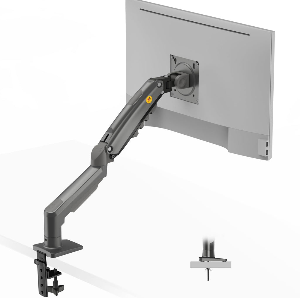 NB North Bayou Monitor Mount,Fits 17-30" or Bigger Computer Monitors(Within 19.8lbs), Adjustable Stand with Tilt Rotation Swivel Function, Desk Mount F80