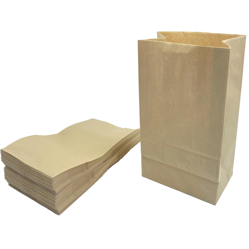 KAIHENG Kitchen Food Waste Bags, 100PCS Compostable Paper Garbage Bag, Recycling Paper Trash Bag for Dry Rubbish, Plastic Free
