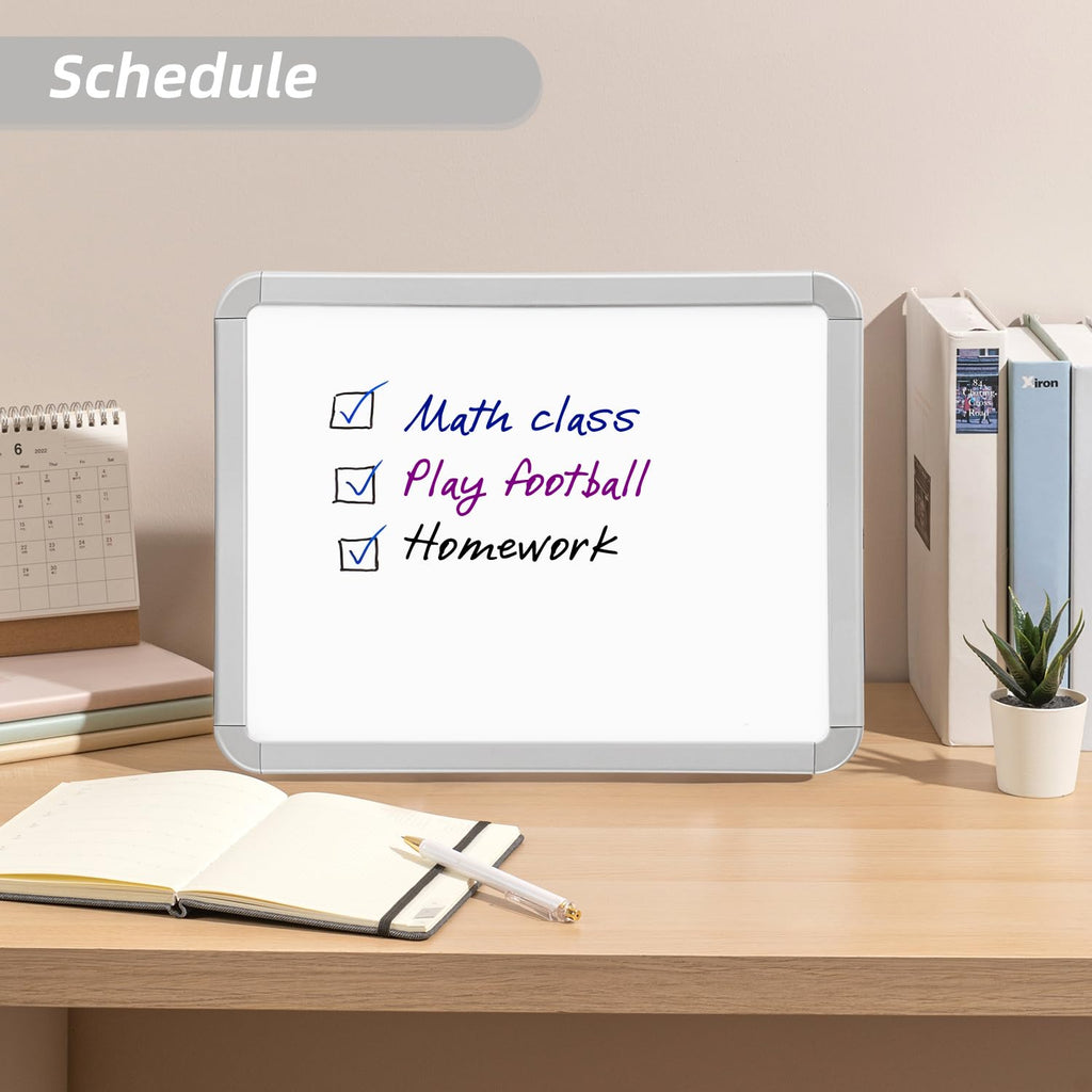 VUSIGN Small Dry Erase Whiteboard, 8.5 x 11 Inches White Board for Fridge, Locker, Mini Dry Erase Board, 2 Pack