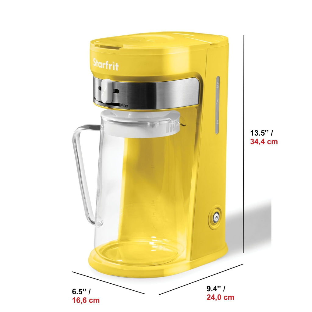 Starfrit Electric Iced Tea & Iced Coffee Maker - 2.5L Pitcher - Auto Shut-Off - Yellow