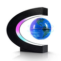 Flagest Magnetic Levitation Floating Globe, Levitating C Shape Globe with LED Lights for Education Home Office Desk Bookshelf Decor, Holiday Anniversary Christmas Creative Gift (3.3 Inches)