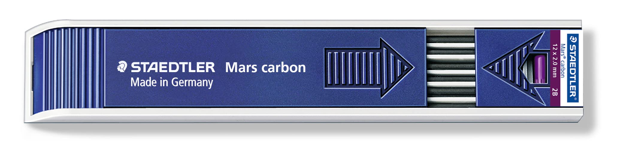 Staedtler Mars Carbon Lead, 2mm, 2B, 12 Lead (200-2B)