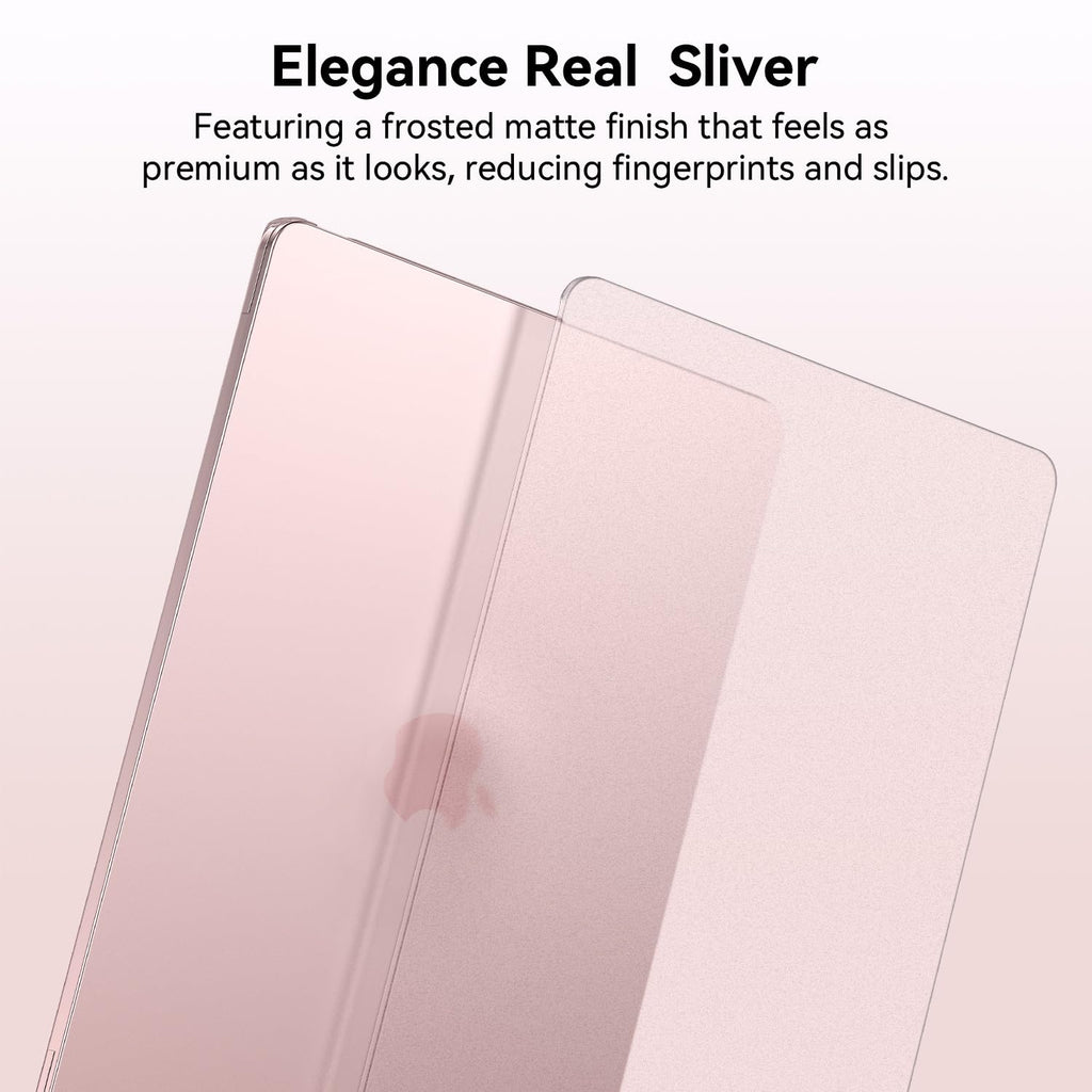 EooCoo for MacBook Neo Case 13 inch 2026 A3404, 100% Match Official Color, Anti-Fingerprint & Scratch Sturdy Protective Hard Shell with Keyboard Cover, Laptop Accessories, Matte Blush Pink