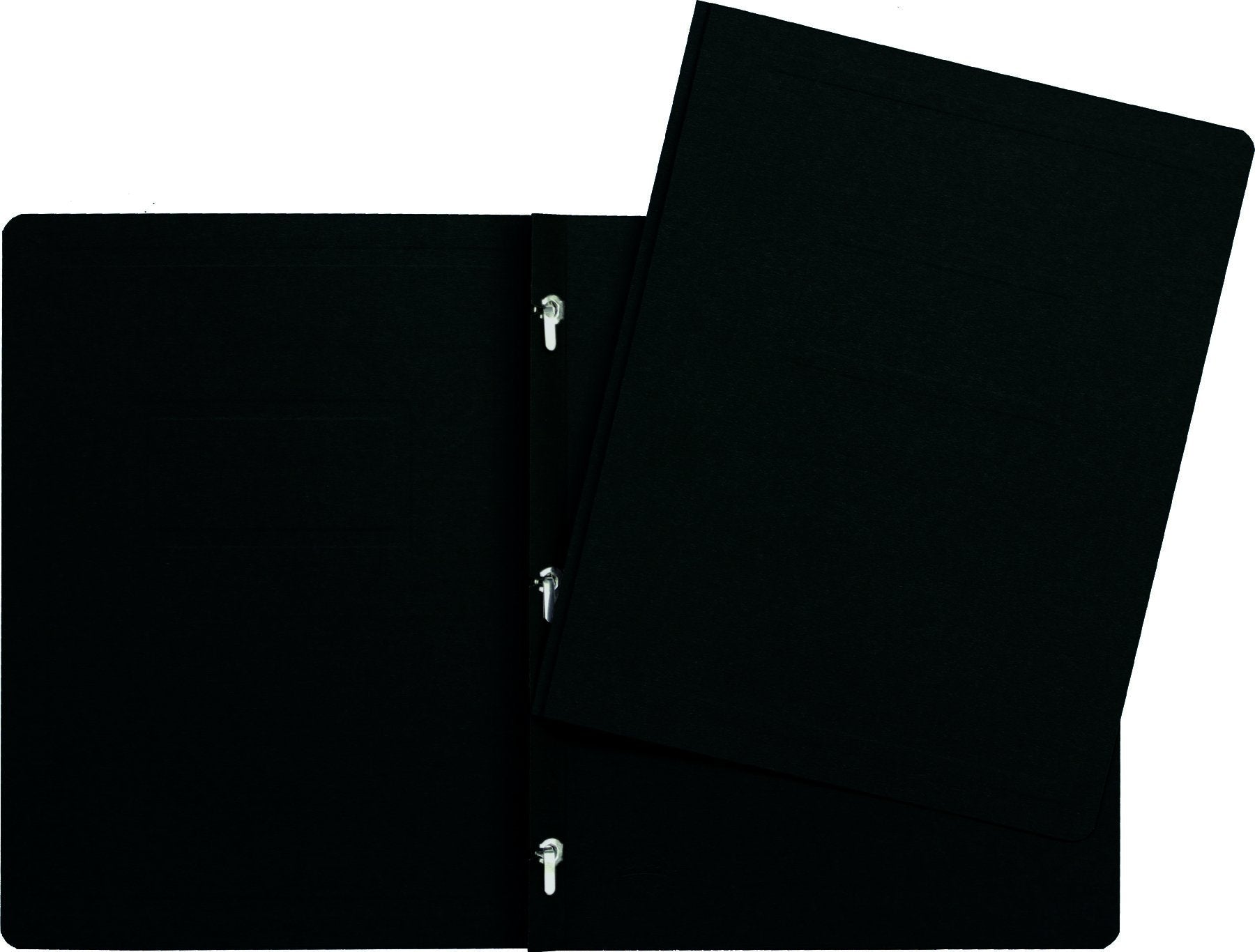 Hilroy 3-Prong Report Cover, 8-1/2” x 11”, Black, 25 Per Pack (06235)