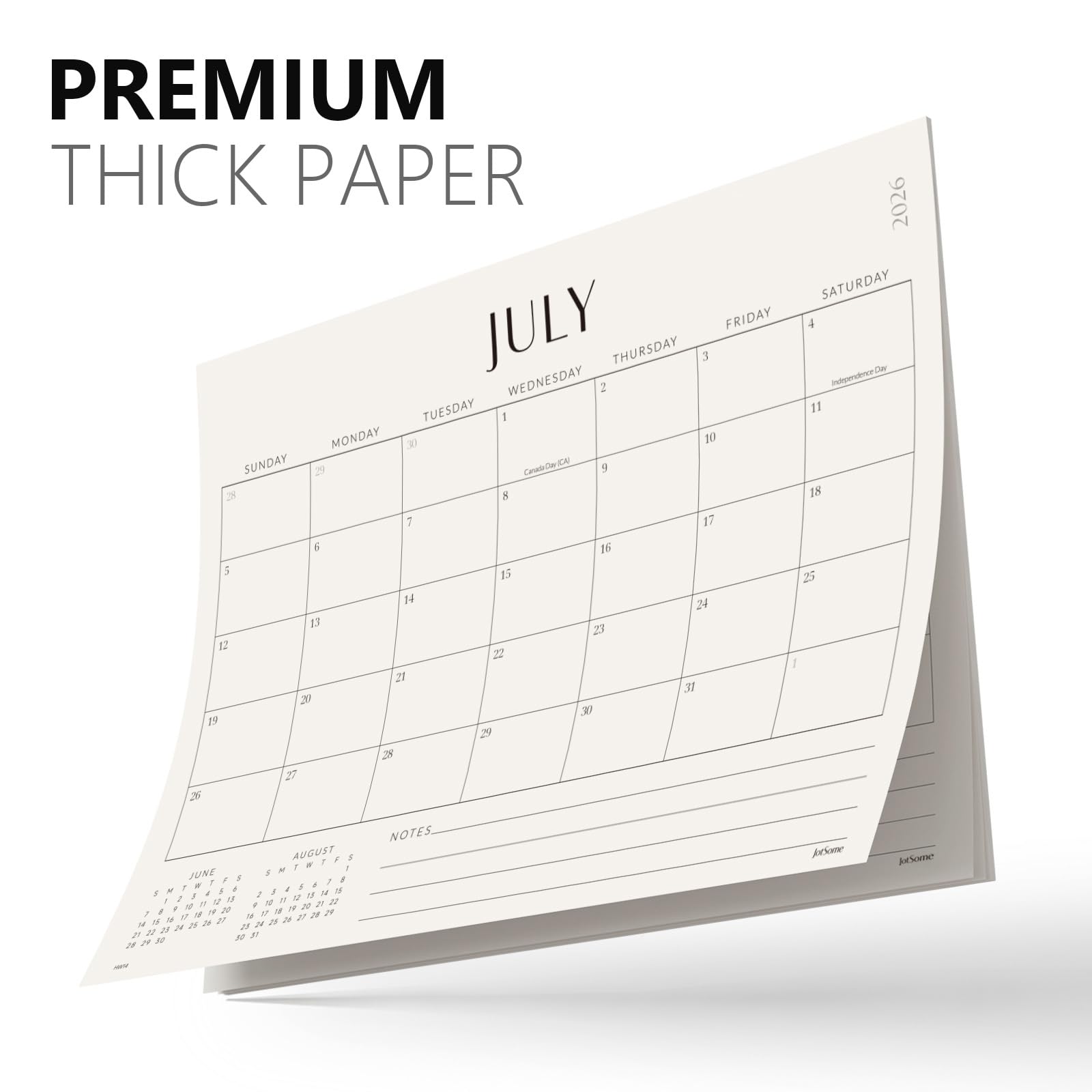 Jotsome Magnetic Calendar for Refrigerator 2026-2027, Monthly Fridge Calendar From Now to June 2027 14x10.5 inch, Easy Planning