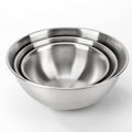 fecoqi 3-Set Stainless Steel Mixing Bowls Set Metal Bowl Set with Measurement Marks, Dishwasher Safe & Stackable - Perfect for Baking, Salad Making, Meal Prep and Kitchen Use