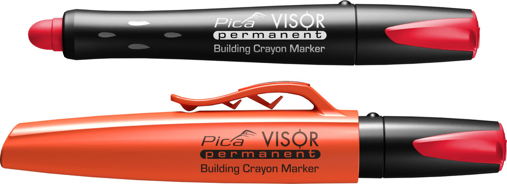 Pica Visor – Industrial Permanent Marker, Red