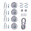 HOME MASTER HARDWARE Cable and Pulley Replacement Kit - 4pcs 3" Heavy Duty Pulleys,2pcs Galvanized Aircraft Cables - 3/32 Diameter 12 Fasteners for Overhead Sectional Garage Doors