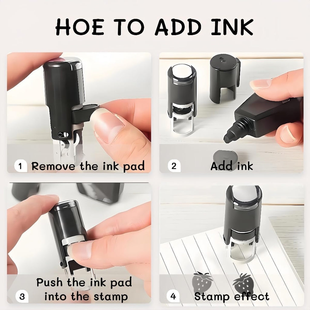 Personalized Custom Cup Coffee Stamp Self Inking,Custom Coffee Bean Stamp,Personalized Custom Return Address Stamps,Customized Rubber Stamps for Business Teacher (T-Coffee)