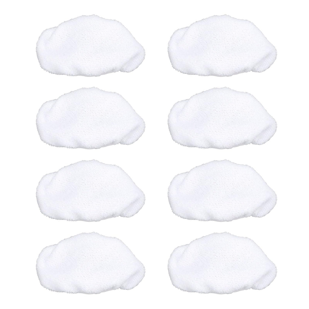 8-Pack Universal Steam Mop Pads - Reusable Microfiber Cloths for Handheld Steam Cleaners, Compatible with Black & Decker, Euroflex, Vapamore & More, Machine Washable