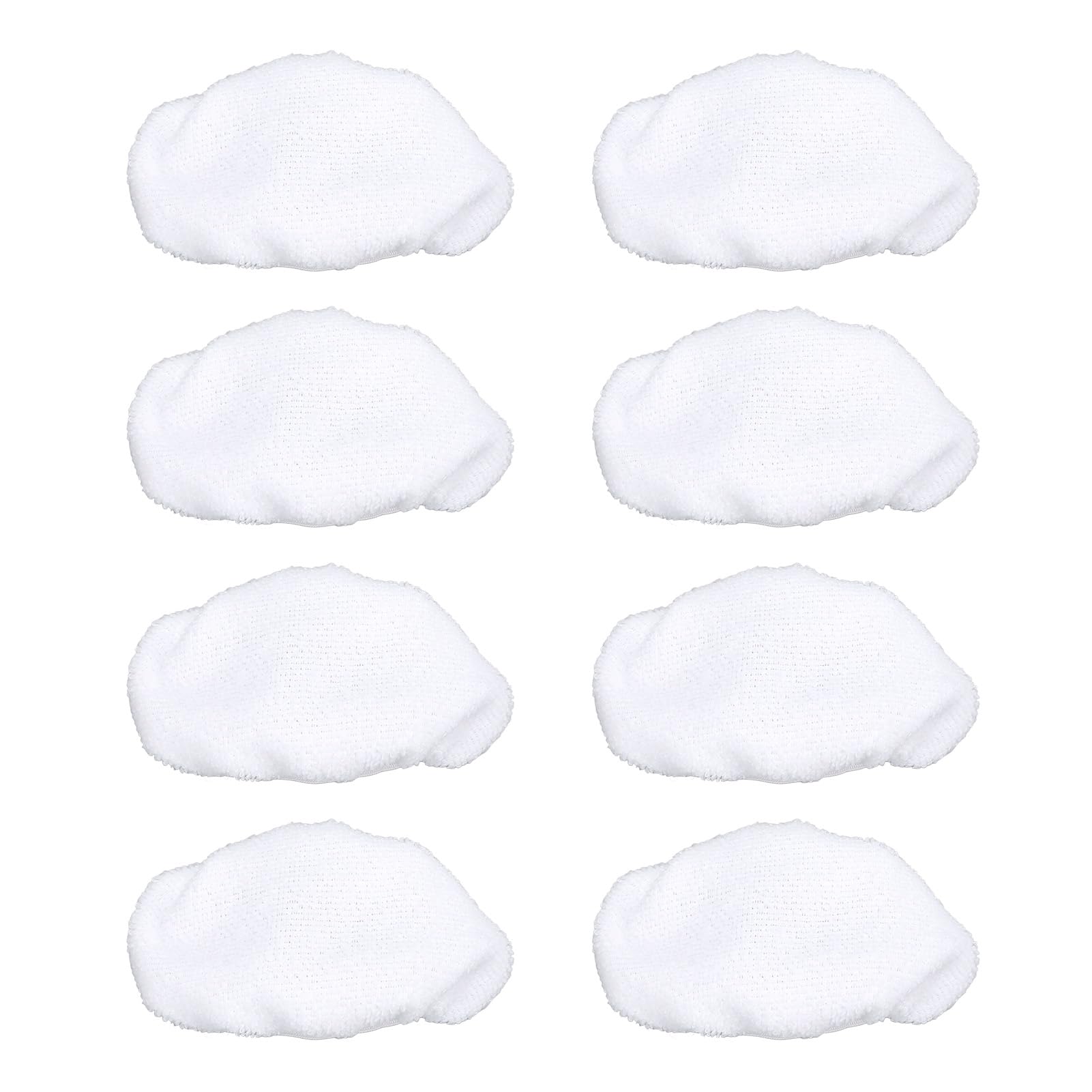 8-Pack Universal Steam Mop Pads - Reusable Microfiber Cloths for Handheld Steam Cleaners, Compatible with Black & Decker, Euroflex, Vapamore & More, Machine Washable