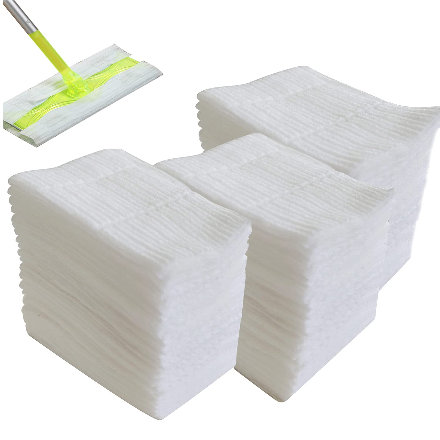 JINYUDOME 120 Count Dry Mop Pad Refills Disposable Dusting Cloths 11.8 * 8.66 inches Dry Floor Mop Refills