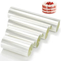 YOUEON Cake Collars Acetate Roll almost 4/4.7/6/8 x 394 Inch, Clear Cake Acetate Sheets Cake Strips for Chocolate, Mousse Baking, Transparent Surrounding Edge Cake Decorating