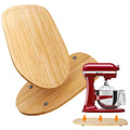 Vikarland Bamboo Mixer Slider for KitchenAid 4.5-5 Qt Tilt Head Stand Mixer Moving Tray Slide Mat for KitchenAid Artist Stand Mixer Attachments Sliding Tray