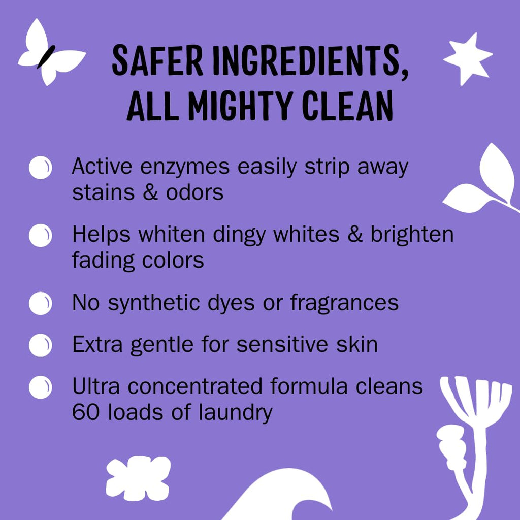 Molly's Suds Super Powder Detergent,Extra Strength Laundry Soap, Stain Fighting,Sensitive Skin,Simple, Effective Ingredients,60 Loads - Lavender