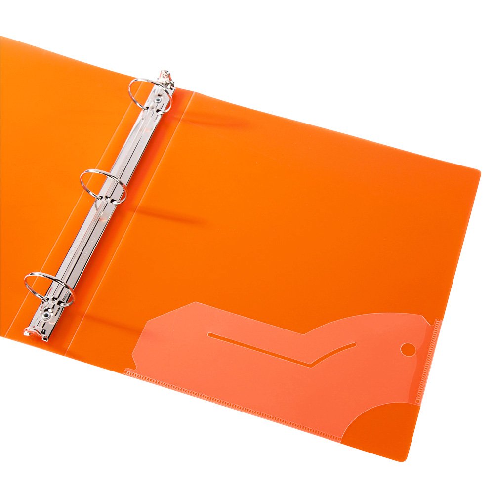 Filexec 3 Ring Binder, 1.5 Inch Capacity, Frosted, Letter Size, Pack of 6, Blueberry, Strawberry, Grape, Lemon, Lime, Tangerine (50160-6493)
