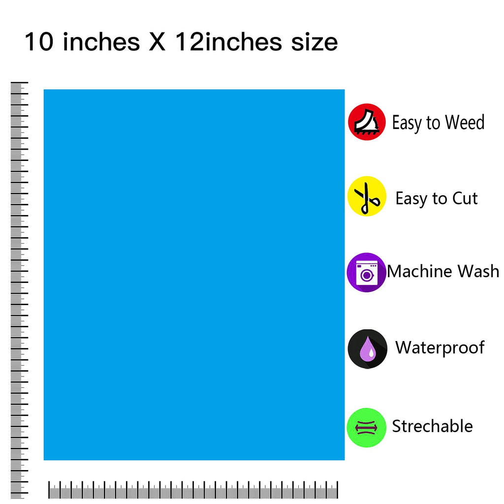 Heat Transfer Vinyl Bundle : 84 Pack 12" x 10" Iron on Vinyl, for DIY Iron-on Fabrics T-Shirts with Heat Press Machine & Craft Cutter Machine