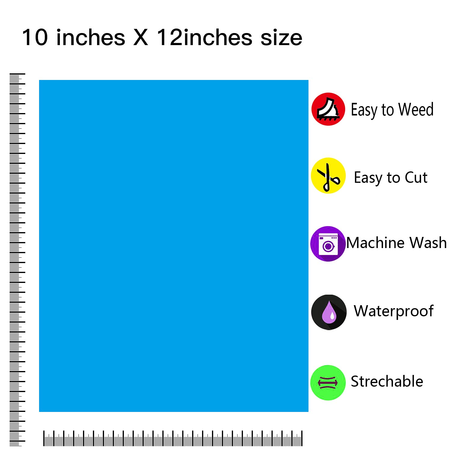 Heat Transfer Vinyl Bundle : 84 Pack 12" x 10" Iron on Vinyl, for DIY Iron-on Fabrics T-Shirts with Heat Press Machine & Craft Cutter Machine
