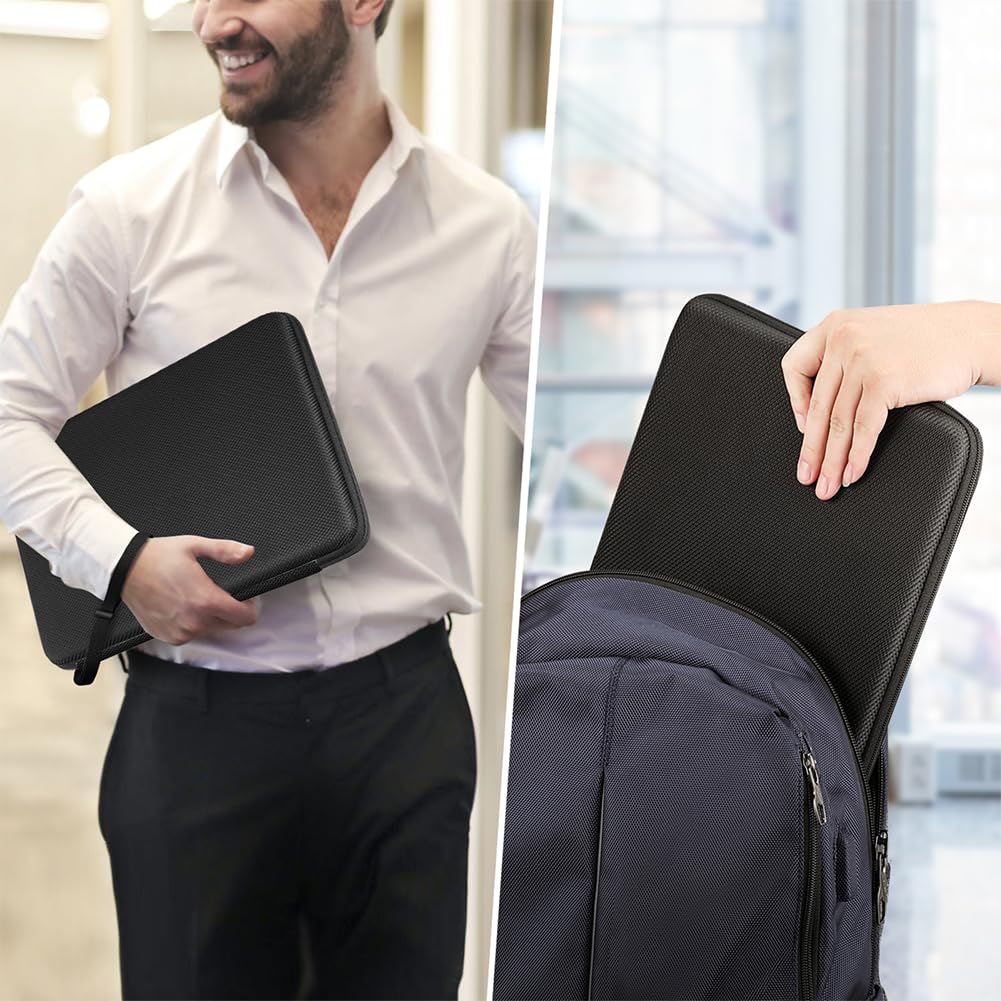 FINPAC Hard Laptop Sleeve Case for 13 inch MacBook Air 2026 M5/M4/M3/M2/M1, MacBook Neo A18 Pro,14 inch MacBook Pro 2026 M5/M4/M3/M2 Pro/Max, Waterproof Case for Dell, Surface Laptop, HP, Acer, Black
