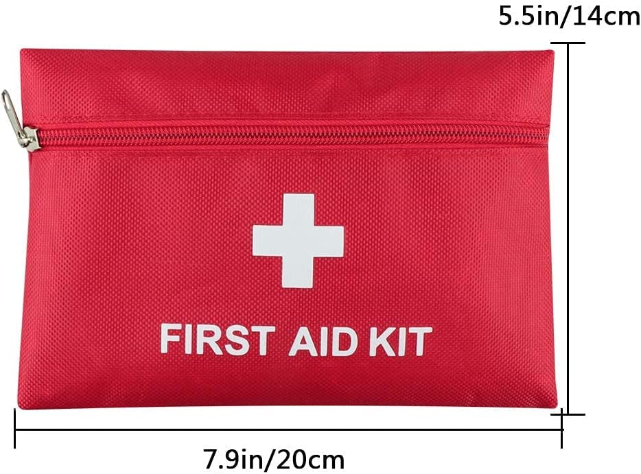 AOUTACC 12 Pack First Aid Kit Empty Bag, Travel Empty First Aid Kit Pouch for Emergency at Home, Office, Car, Outdoors, Boat, Camping, Hiking(Bag Only)