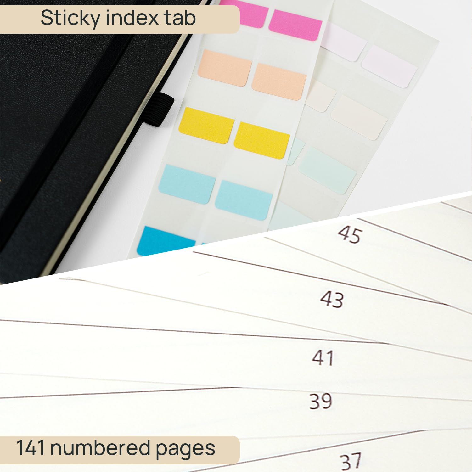 POPRUN Lined Spiral Journal Notebook [A5-5.75'' x 8.25''] - 120 GSM Thick Paper, 141 Numbered Pages, College Ruled Notebook for Men & Women with Pocket, Index Tabs, 8 Perforated Sheets, Royal Blue