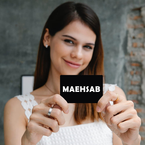 100 Pcs Blank Metal Business Cards, MaehSab 0.2mm Aluminum Laser Engraved Black Name Card, Metallic Office Name Cards DIY Gift, VIP Cards DIY (86 x 54 mm)
