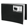Dunwell Landscape Binder with Sleeves - (8.5x11, Black), 24-Pocket Horizontal Presentation Book, 24 Clear Sleeves Display 48 Pages, 8.5 x 11 Letter Size Paper, Sheet Protector Portfolio Folder
