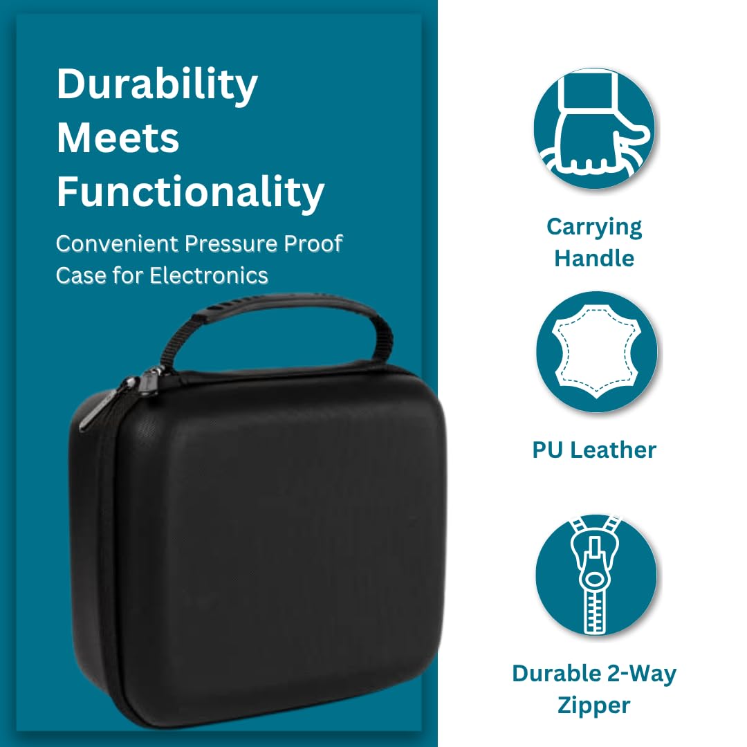 Protective Hard Case With Customizable Foam - Lightweight Hard Shell Case for Electronics, Cosmetic, Makeup & More - EVA Protection (11" x 9" x 5.5")