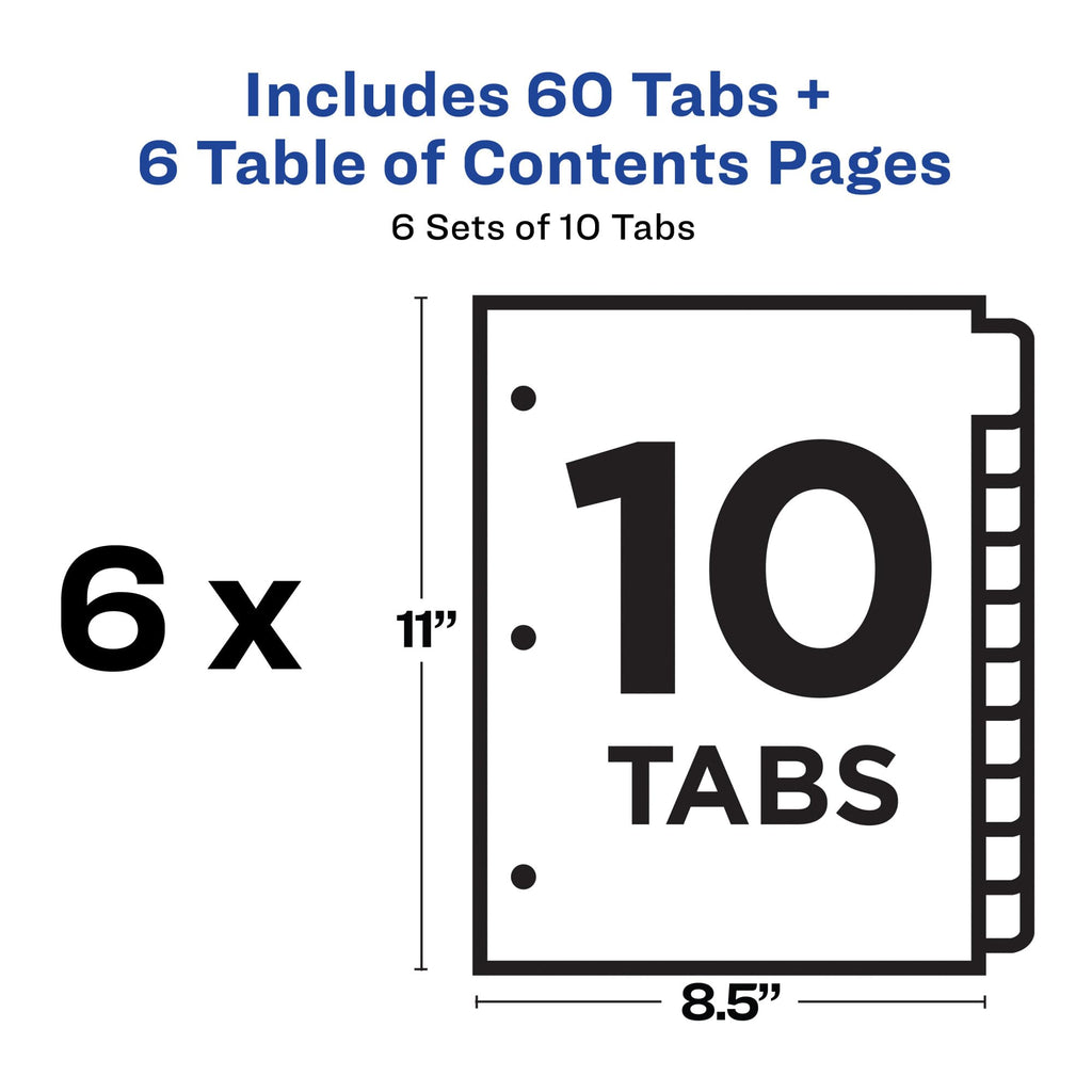 Ready Index Customizable Table of Contents Divider