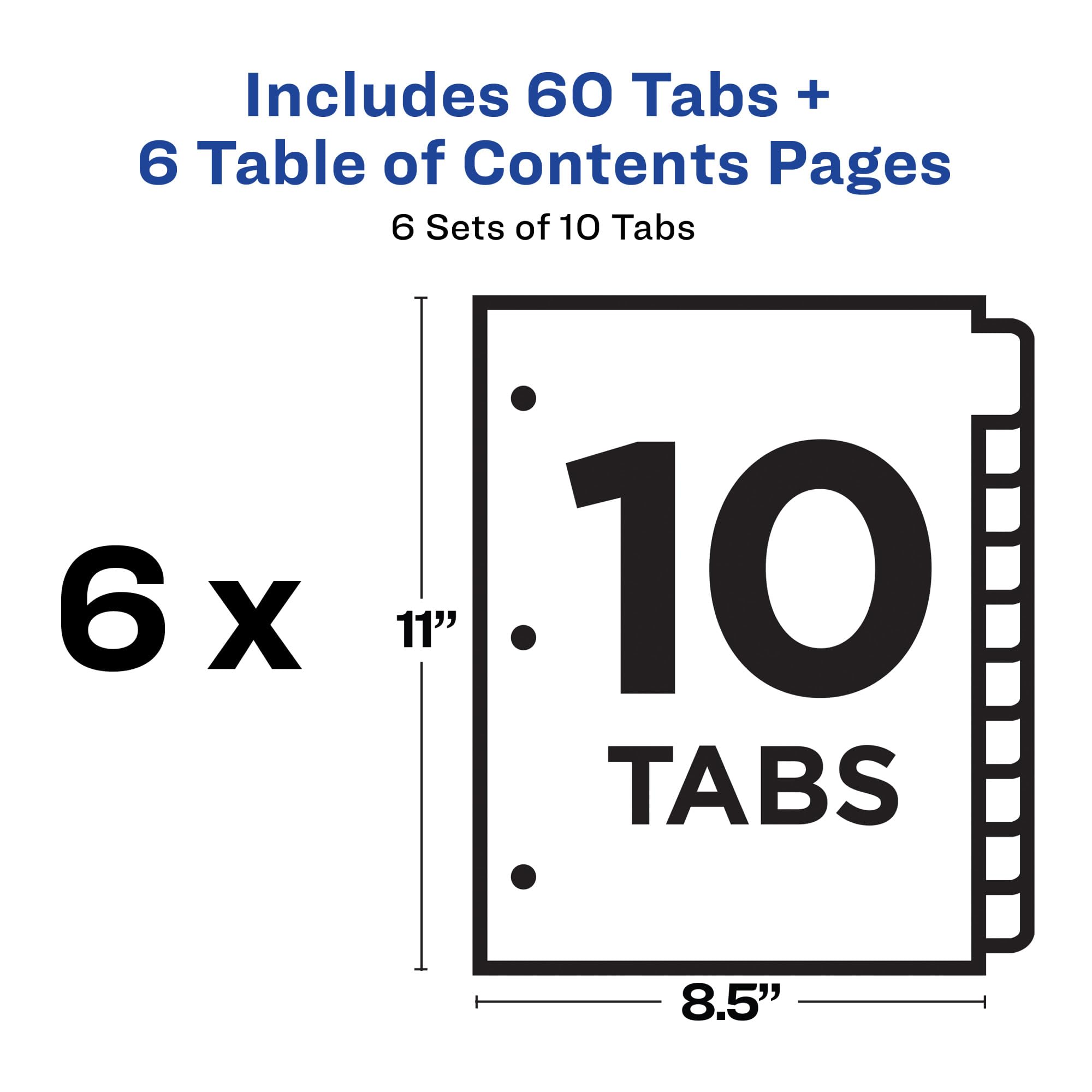 Ready Index Customizable Table of Contents Divider