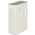 efluky Slim Laundry Hamper with Handles, Collapsible Small Hamper for Laundry, Dirty Clothes Basket for Bedroom, Dorm and Laundry Room, 48L (12.7 Gallon) Beige