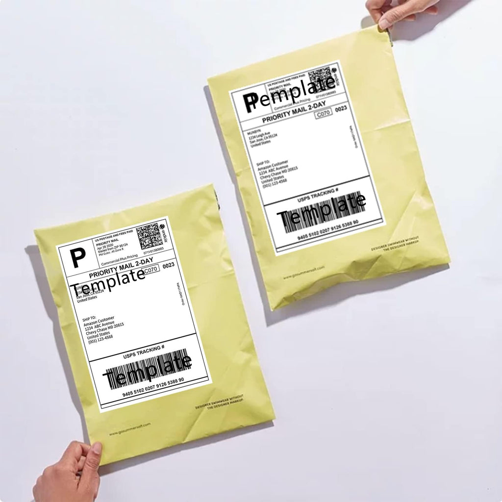 Coopaty Direct Thermal Labels, 4"x6" Thermal Shipping Labels, 1000 Labels Fanfold Thermal Label Printer Paper Compatible with Zebra and Rollo (500 Labels/Stack, 2 Stacks)