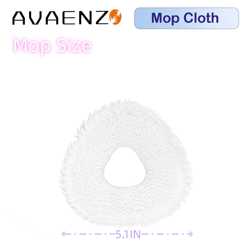 Avaenzo Replacement Mop Pads Compatible with Narwal Freo Pro X Ultra Narwal Freo Z Ultra Z10 T10 J3 J4 J5 R10 Microfiber Resuable Mop Cloth Robot Vacuum Cleaner Accessories