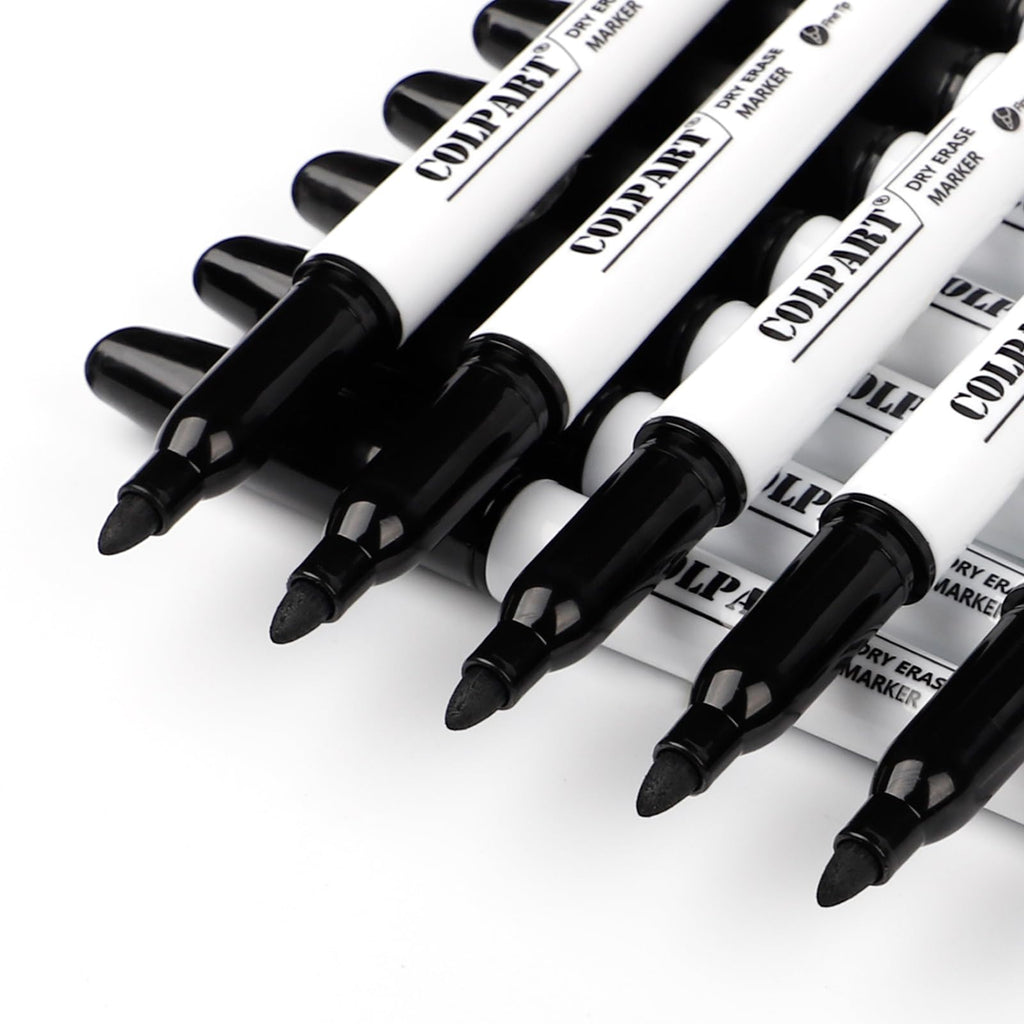 colpart Dry Erase Markers Fine Tip - Pack Of 90 Black Whiteboard Markers Bulk With Low Odor White Board Markers Dry Erase For School, Office, Home, Work On White Board & Calendar, Refrigerator